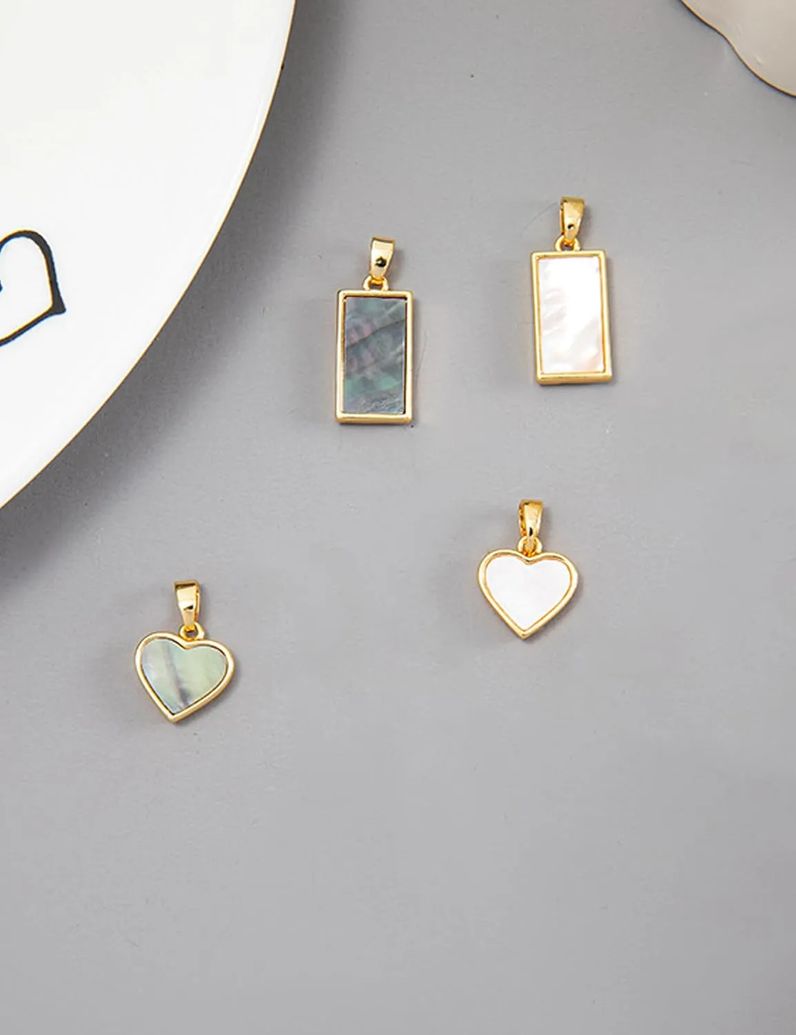 Four Leaf Clover Pendant Necklace Double Layer Chain 14K Gold Plated Birthday Valentine's day Jewelry Gift for Women Wife