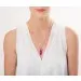 Fuchsia Chalcedony & Rose Quartz Pendant Necklace
