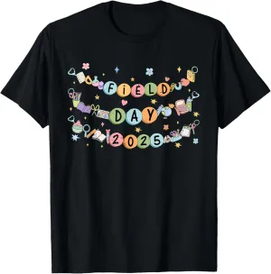 Funny Field Day 2025 Friendship Bracelet Last Day Of School T-Shirt