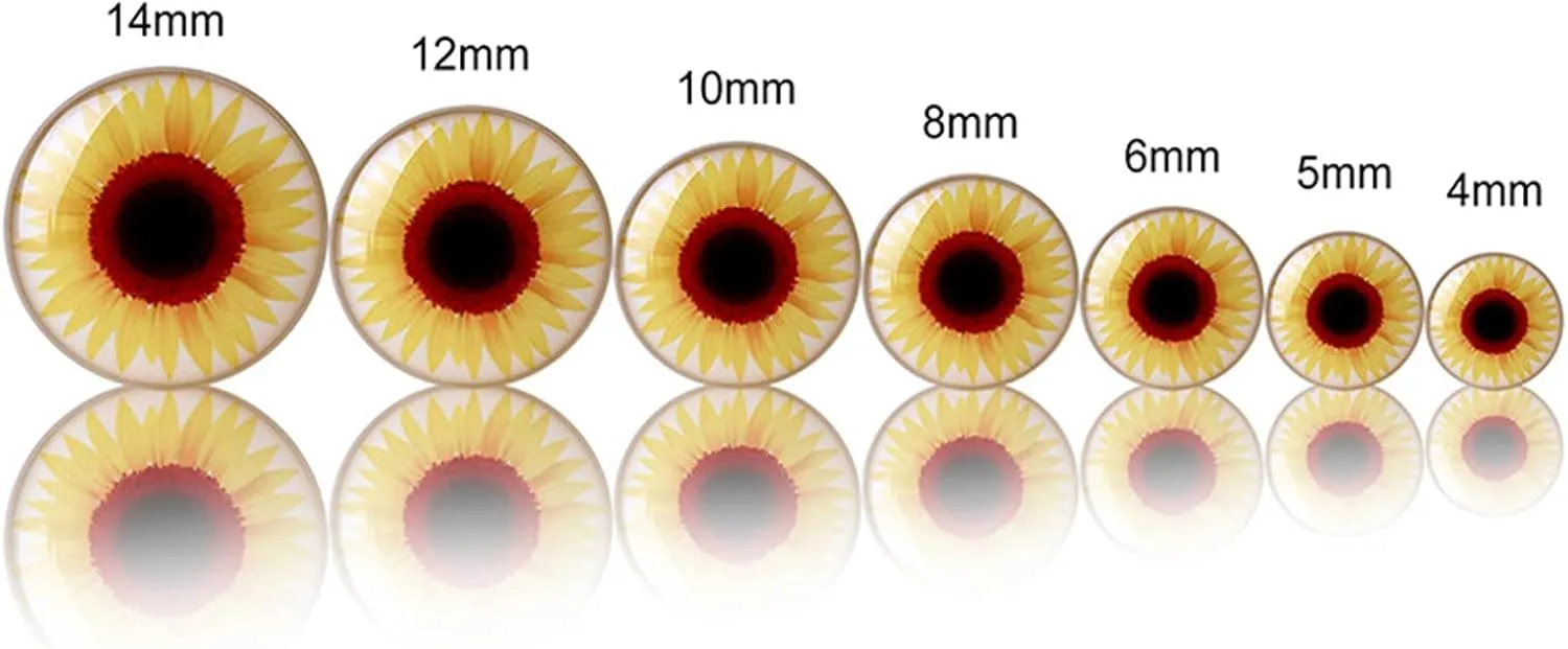 Gauge Ear Kit, 2PCS Ear Gauges Acrylic White with Sunflower Pattern Tunnel Gauges for Ears
