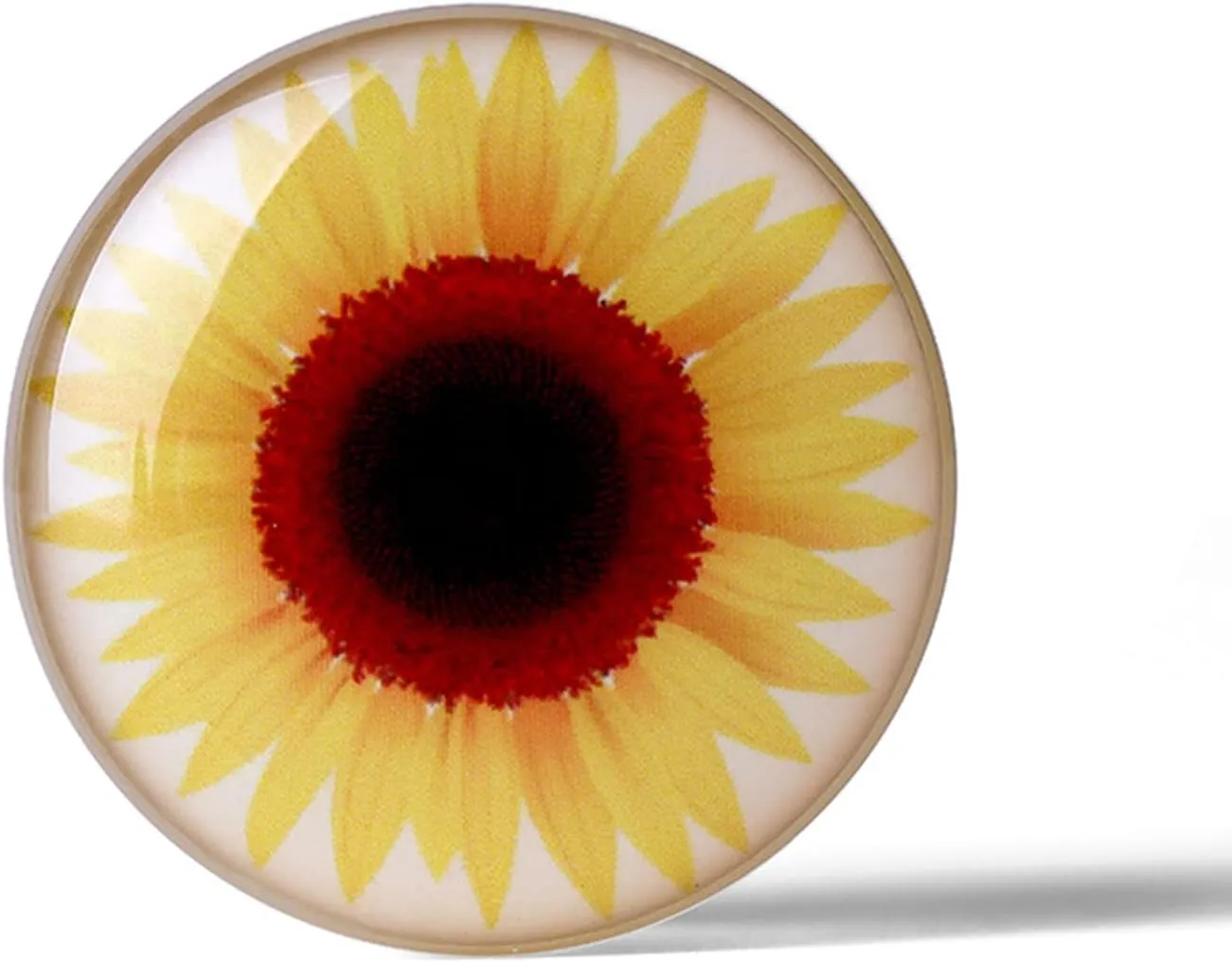 Gauge Ear Kit, 2PCS Ear Gauges Acrylic White with Sunflower Pattern Tunnel Gauges for Ears