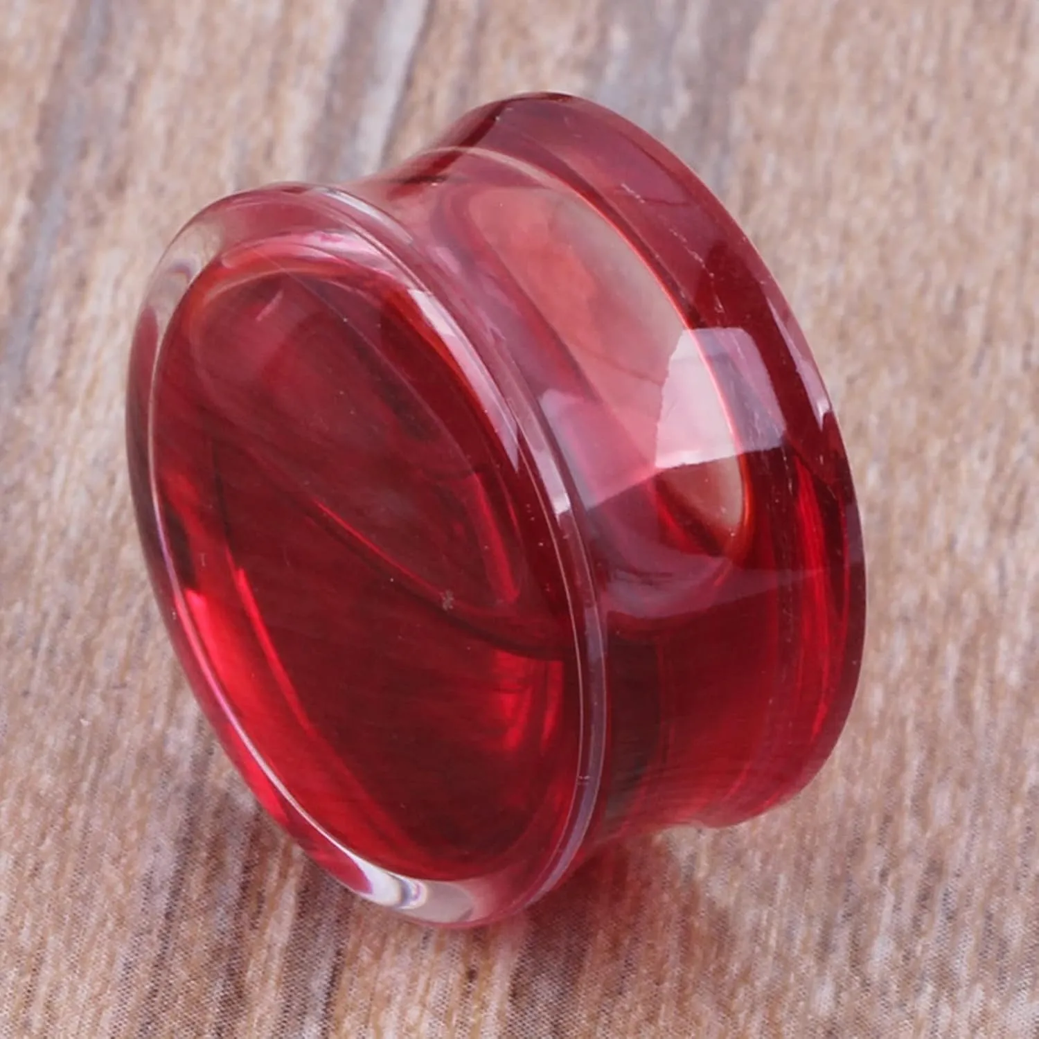 Gauges Stretching Kit, 2PCS Ear Gauges Acrylic Red Water Women and Men Ear Expander