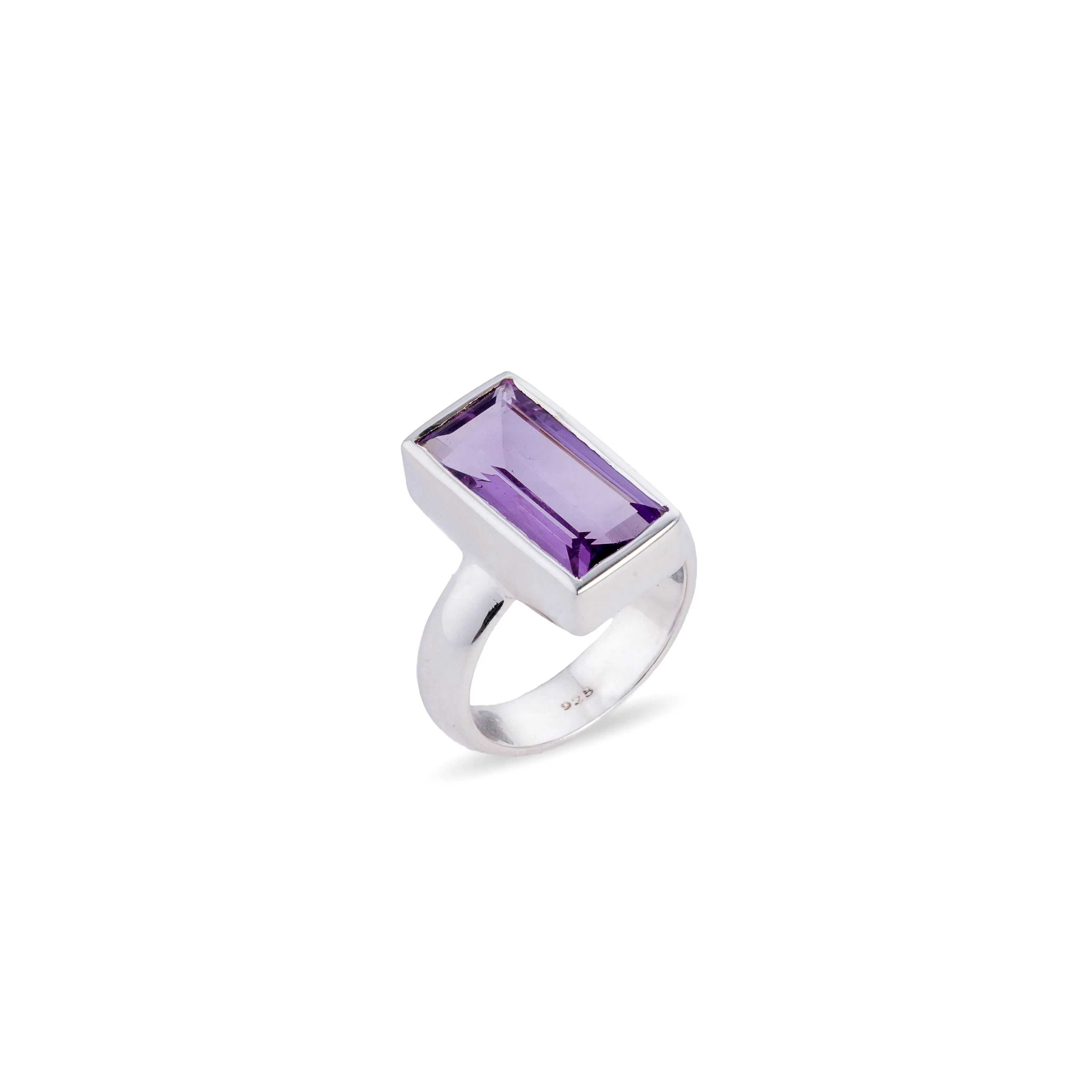 Gemma Ring, Sterling Silver