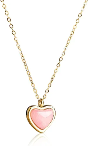 Gifts for Women Heart Necklace Carnelian Crystal Heart Necklace for Women Gifts Valentines Day Gifts for her