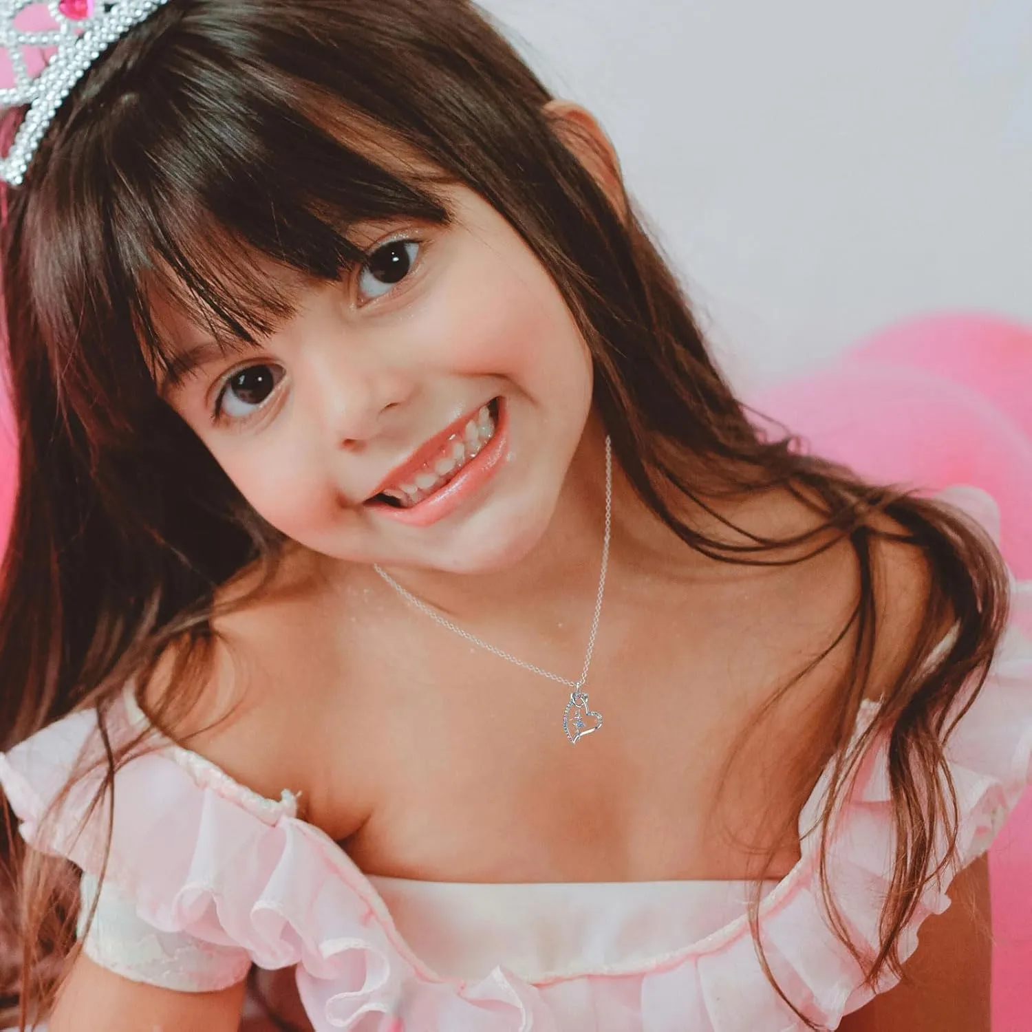 Girls Ballet Ballerina Necklace Gifts,Dance Recital Gifts For Girls Rainbow Dance Gifts Heart Dance Jewelry For Girls