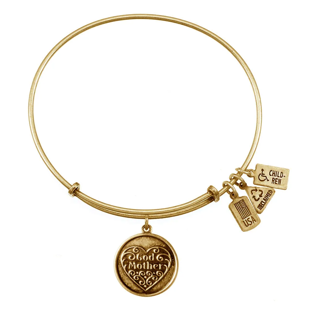 God Mother Bangle in Gold by Wind & Fire