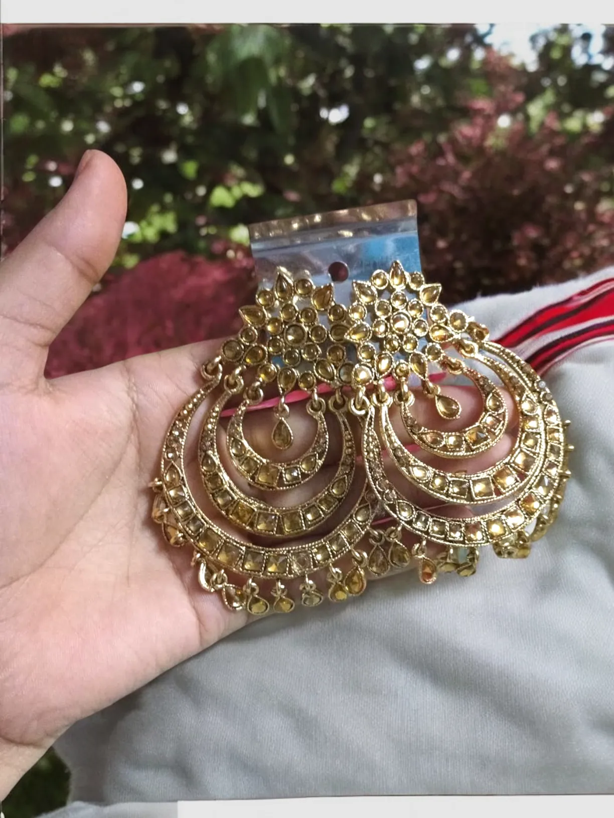 Gold Chandbali Bridal Pearl Kundan Earrings Set, Kundan Earrings, Chandbali Earrings, Kundan Chandbali, Chandbali, Indian Jewelry, Kundan Jewelry, Gold Pearl Earring