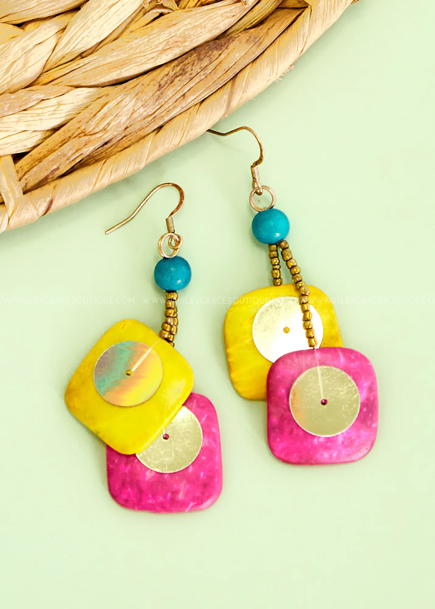 Gwyn Multicolored Necklace & Earring Set