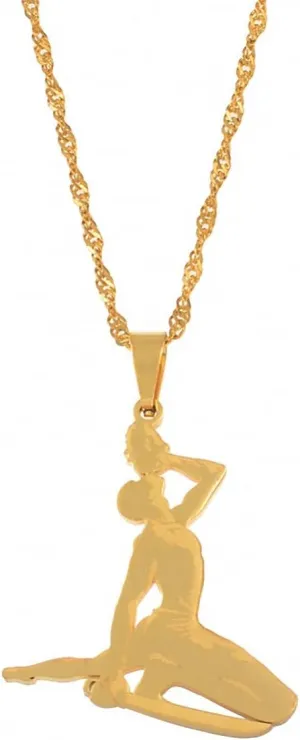 Haiti Pendant Necklace Mawon Ayiti Haiti Men Stainless Steel Pendant Necklace