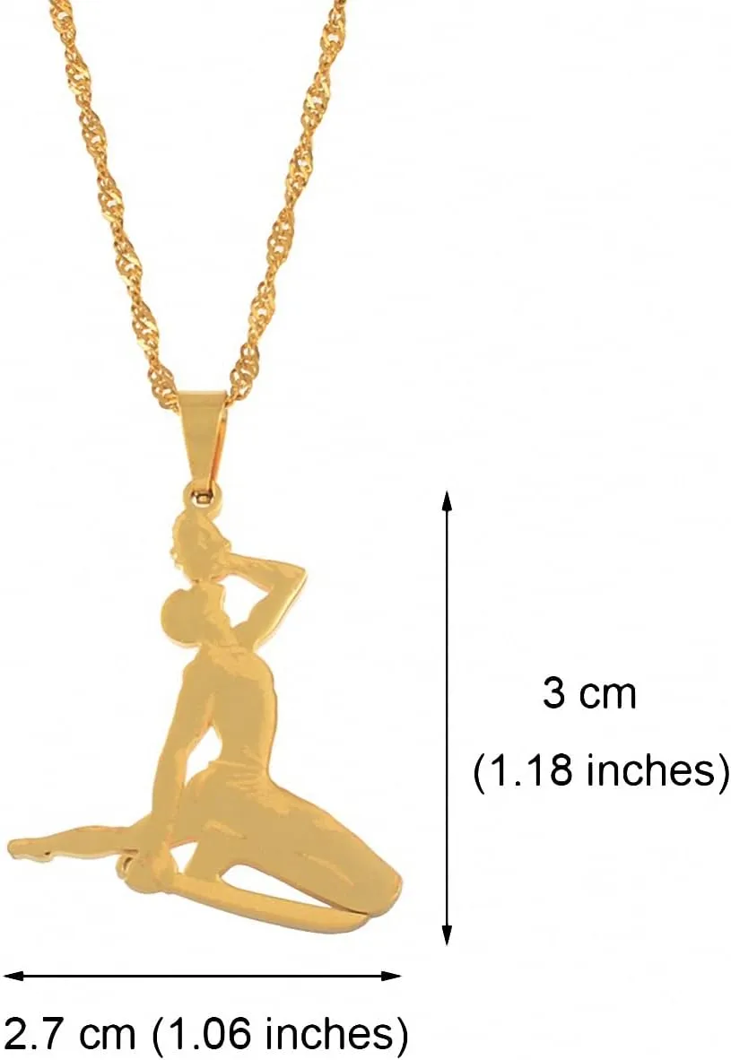Haiti Pendant Necklace Mawon Ayiti Haiti Men Stainless Steel Pendant Necklace