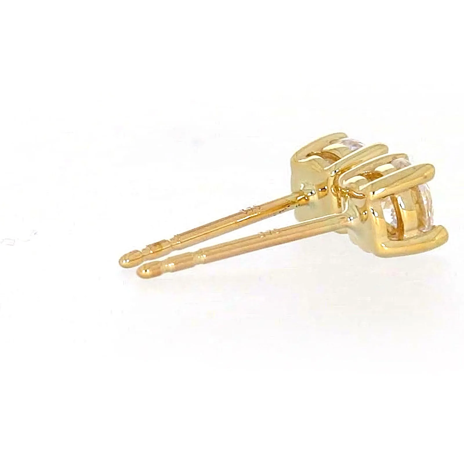 HUSH 9ct Yellow Gold 0.50 carat tw Diamond Simulant Stud Earrings
