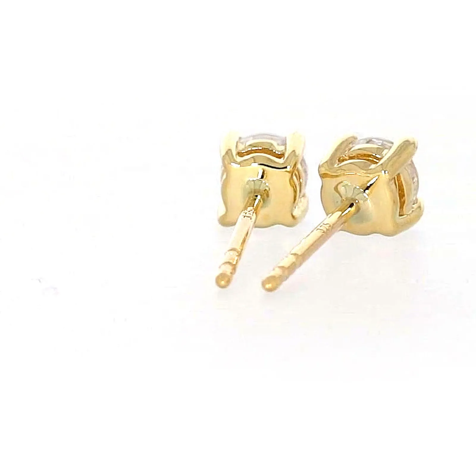 HUSH 9ct Yellow Gold 0.50 carat tw Diamond Simulant Stud Earrings