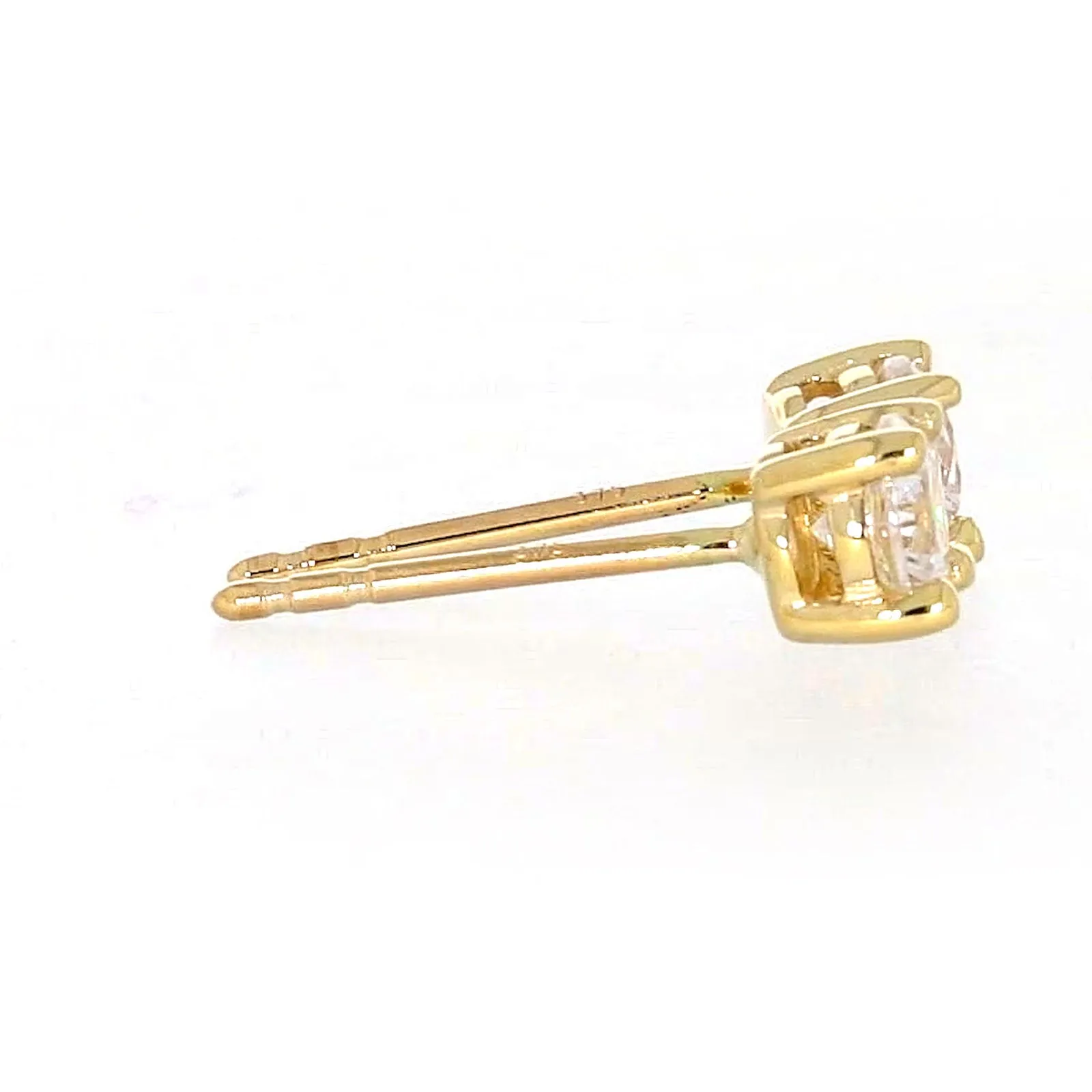 HUSH 9ct Yellow Gold 0.50 carat tw Diamond Simulant Stud Earrings