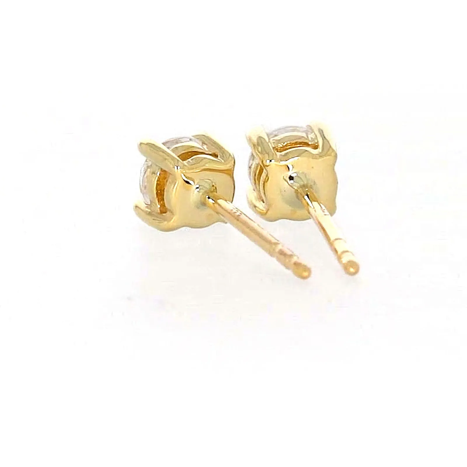 HUSH 9ct Yellow Gold 0.50 carat tw Diamond Simulant Stud Earrings