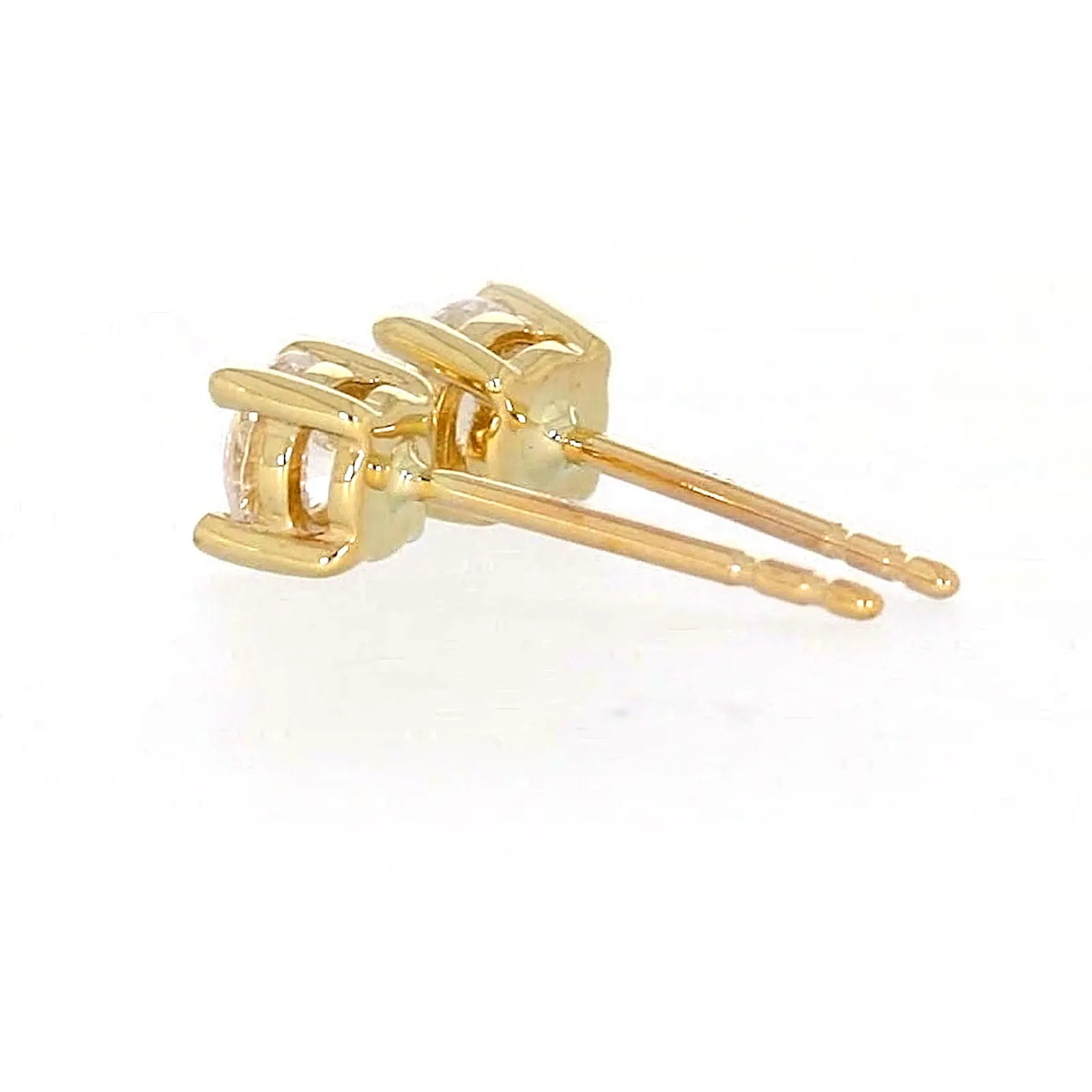 HUSH 9ct Yellow Gold 0.50 carat tw Diamond Simulant Stud Earrings