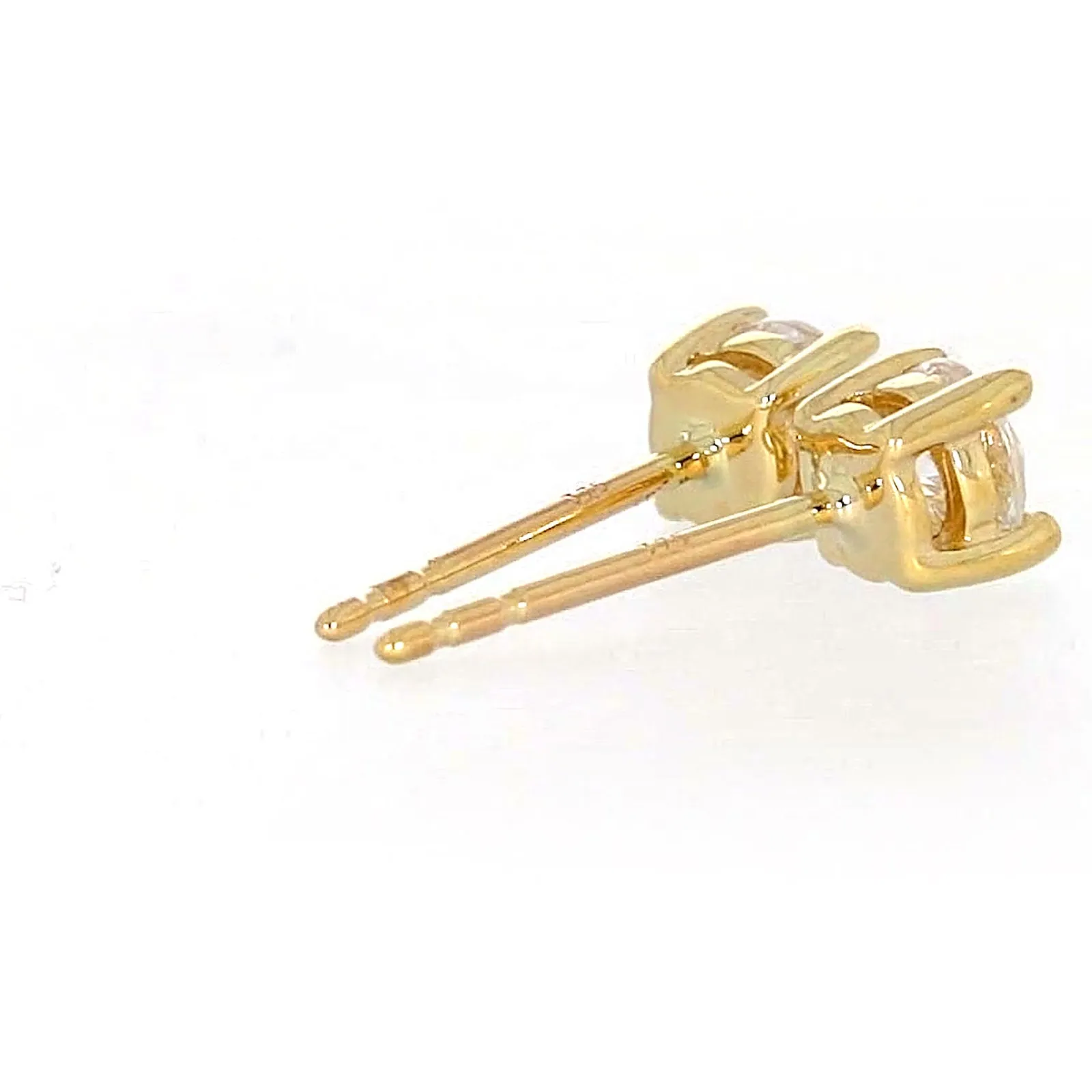HUSH 9ct Yellow Gold 0.50 carat tw Diamond Simulant Stud Earrings