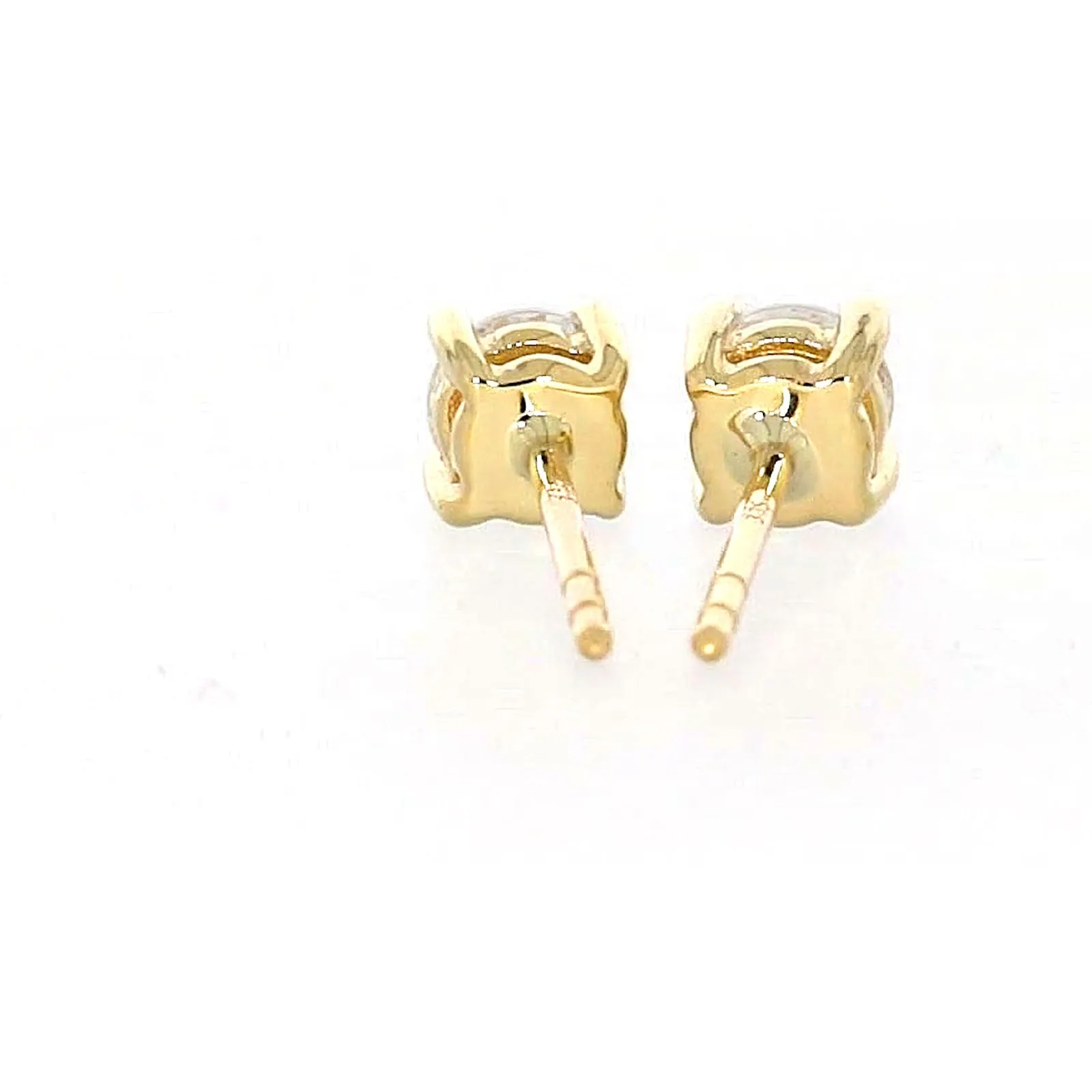 HUSH 9ct Yellow Gold 0.50 carat tw Diamond Simulant Stud Earrings
