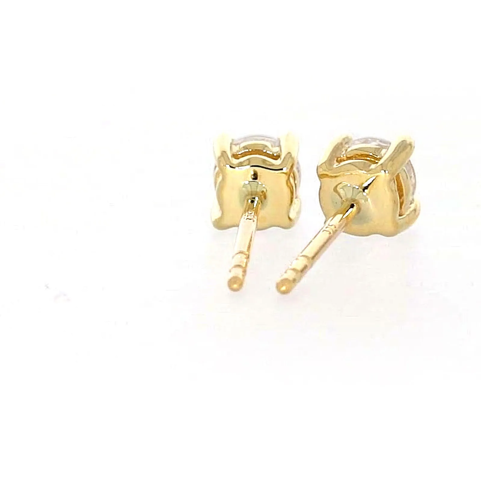 HUSH 9ct Yellow Gold 0.50 carat tw Diamond Simulant Stud Earrings