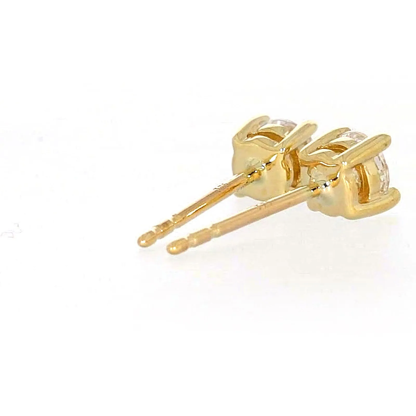 HUSH 9ct Yellow Gold 0.50 carat tw Diamond Simulant Stud Earrings