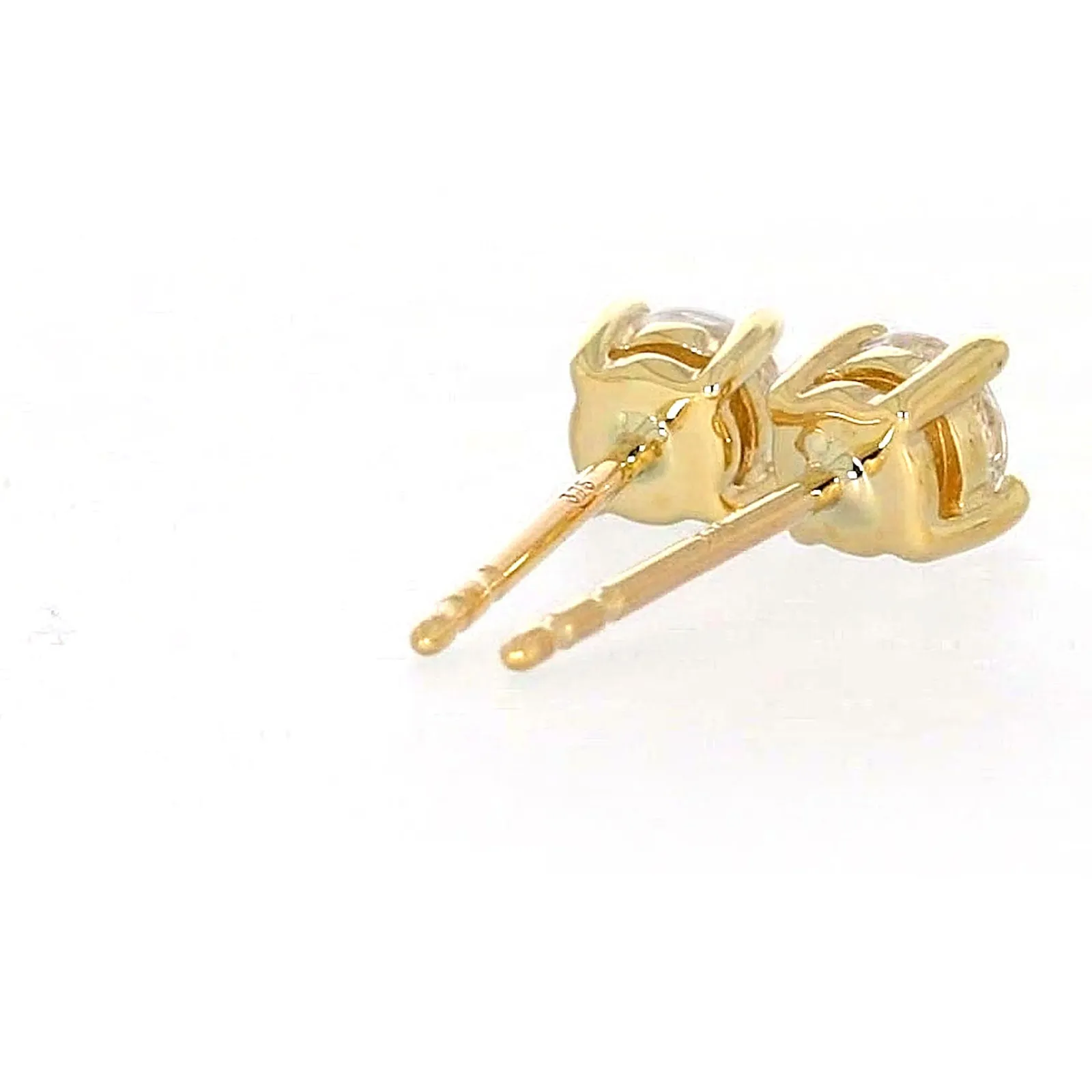 HUSH 9ct Yellow Gold 0.50 carat tw Diamond Simulant Stud Earrings