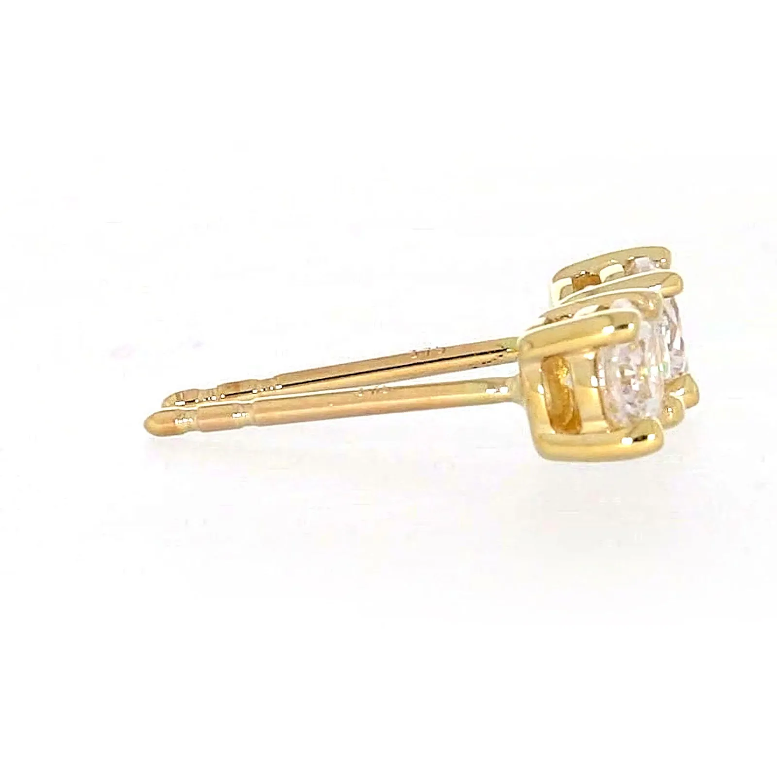 HUSH 9ct Yellow Gold 0.50 carat tw Diamond Simulant Stud Earrings