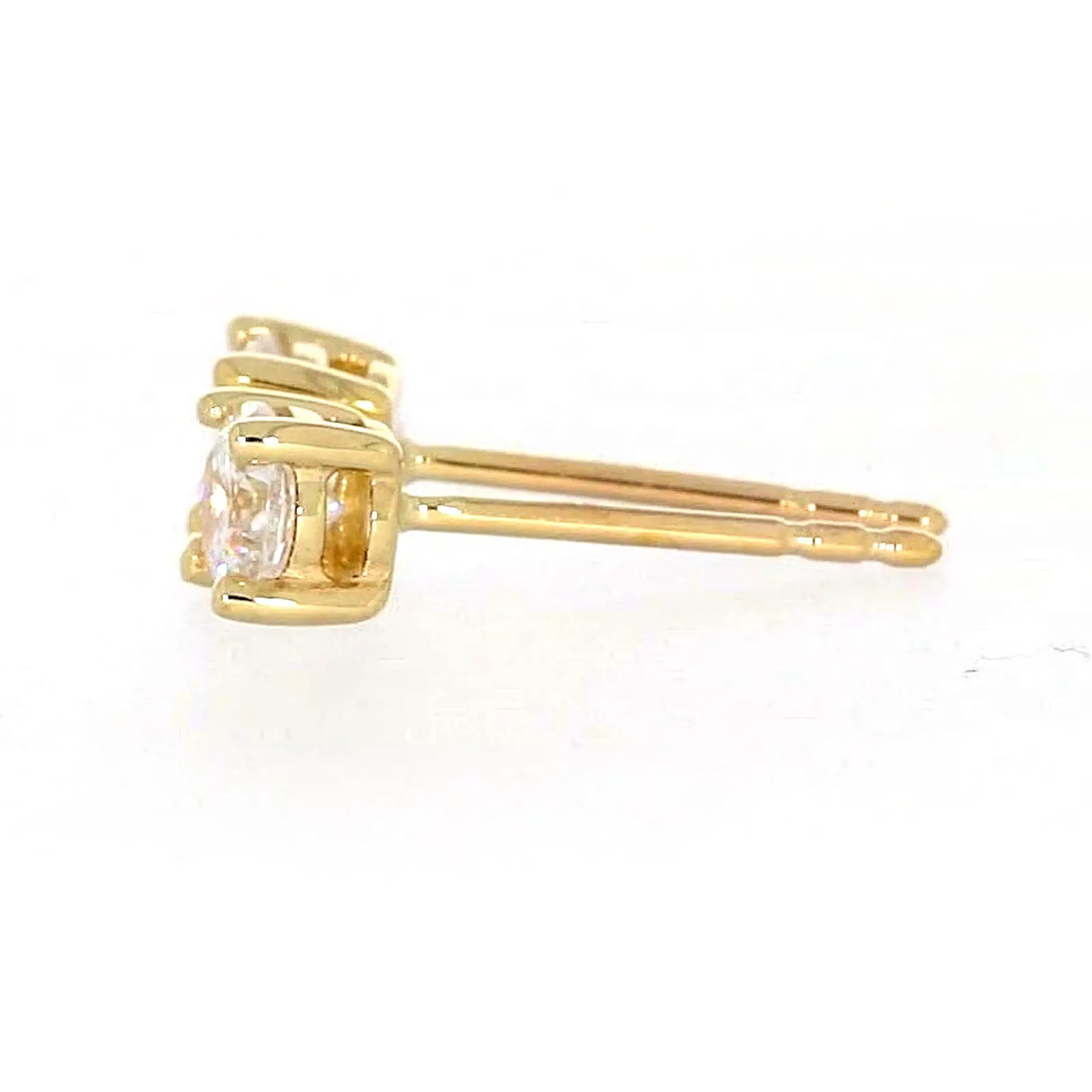 HUSH 9ct Yellow Gold 0.50 carat tw Diamond Simulant Stud Earrings