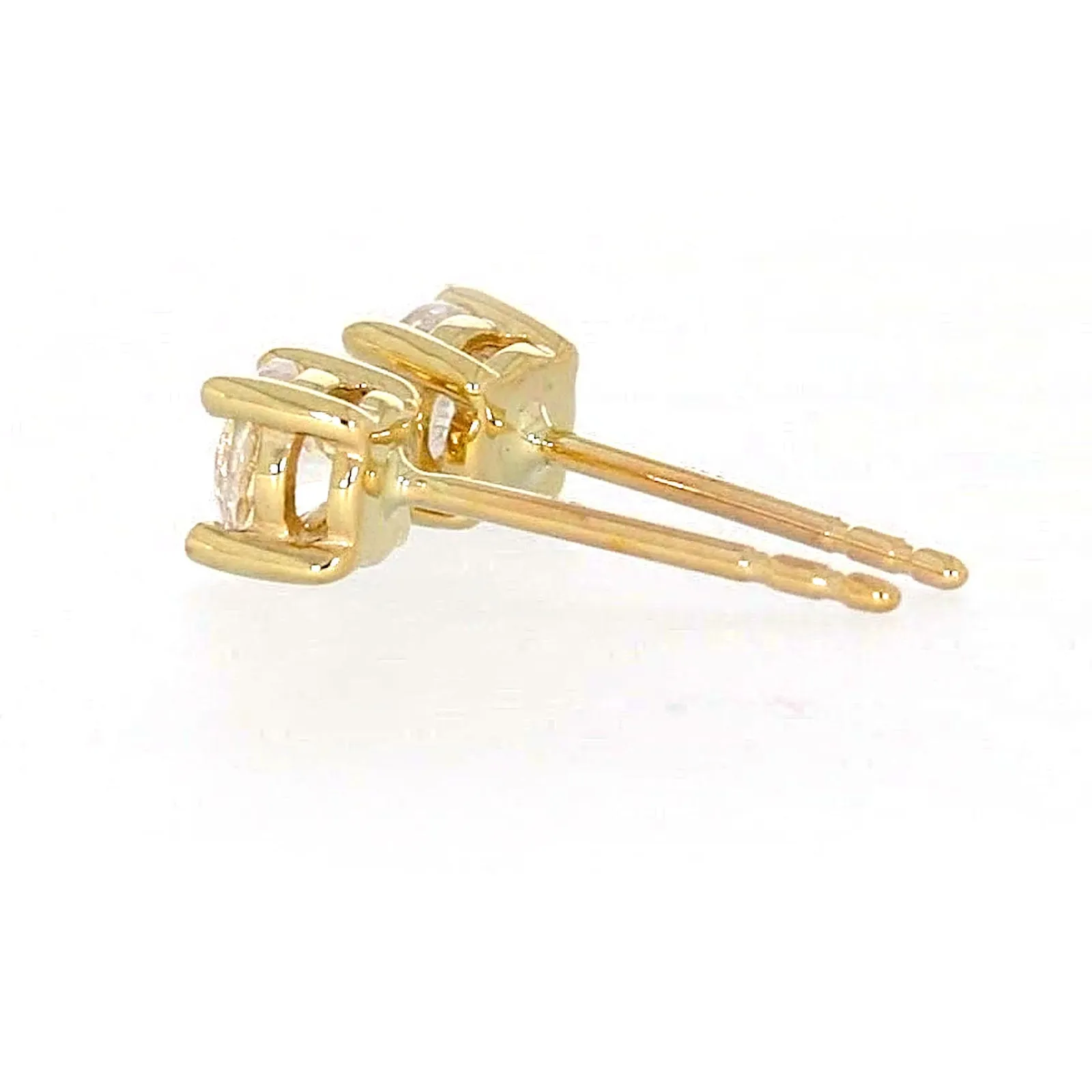 HUSH 9ct Yellow Gold 0.50 carat tw Diamond Simulant Stud Earrings