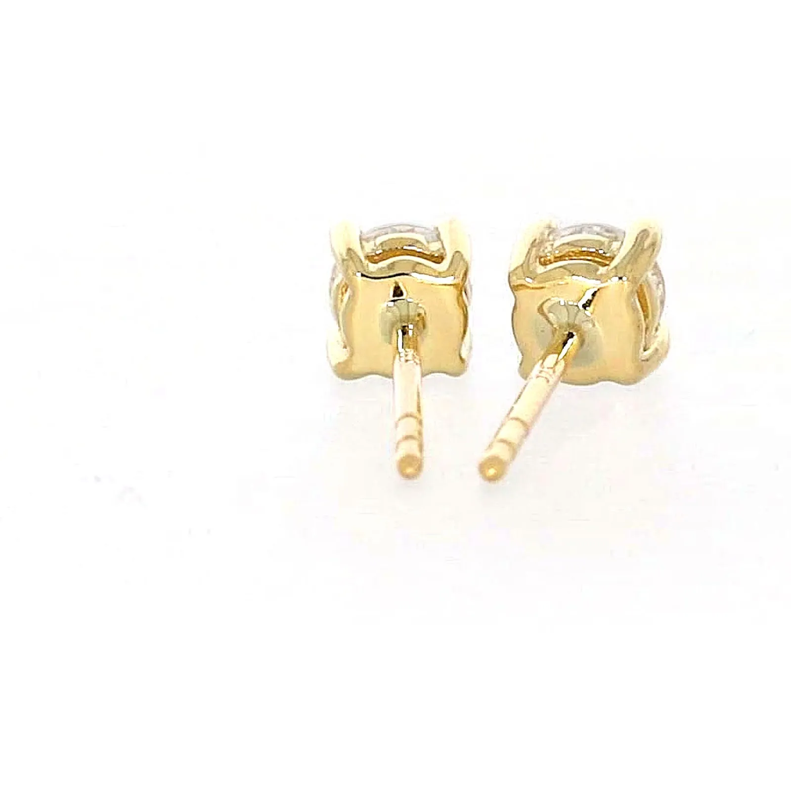 HUSH 9ct Yellow Gold 0.50 carat tw Diamond Simulant Stud Earrings