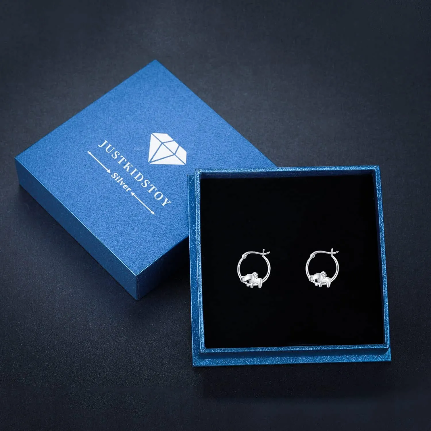 Hypoallergenic Panda/Unicorn/Hummingbird/Dolphin Hoop Earrings for Women 925 Sterling Silver Animal Huggie Hoop Earrings Jewelry Gifts for Sensitive Ears