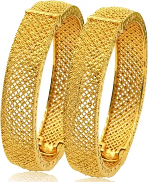Indian Bollywood Ladies Gold Bangles Dubai Exotic 24K Gold Plated Bridal Wedding Prom Jewelry