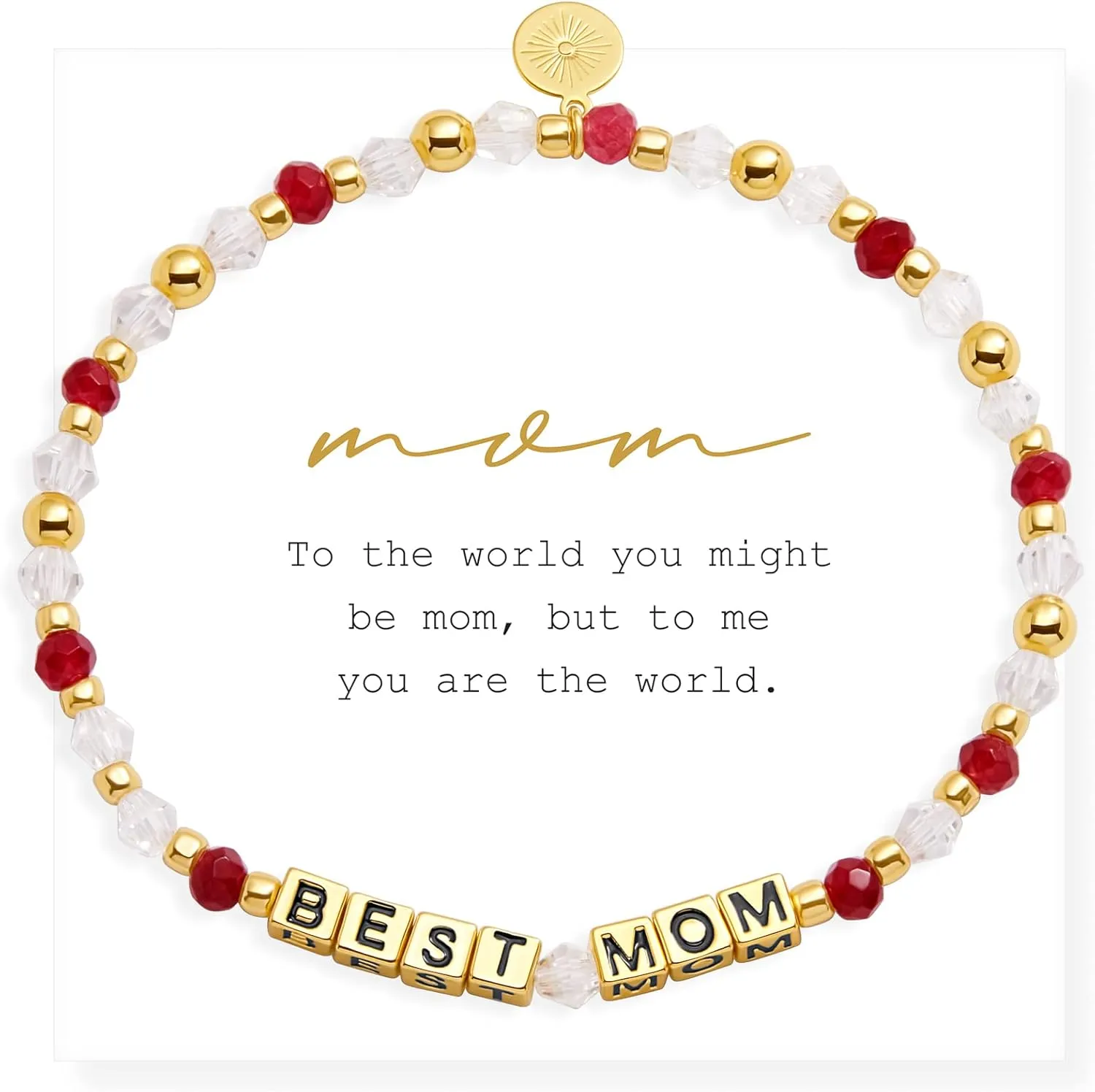 INSPIRED VOICES Family Letter Bracelets - Sister Bracelet, Grandma Bracelet, Mom Bracelet - Sister Gifts for Women
