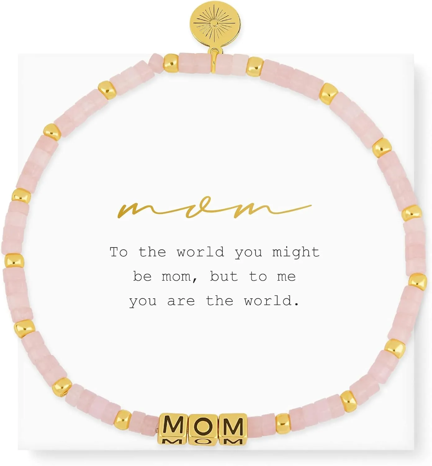 INSPIRED VOICES Family Letter Bracelets - Sister Bracelet, Grandma Bracelet, Mom Bracelet - Sister Gifts for Women