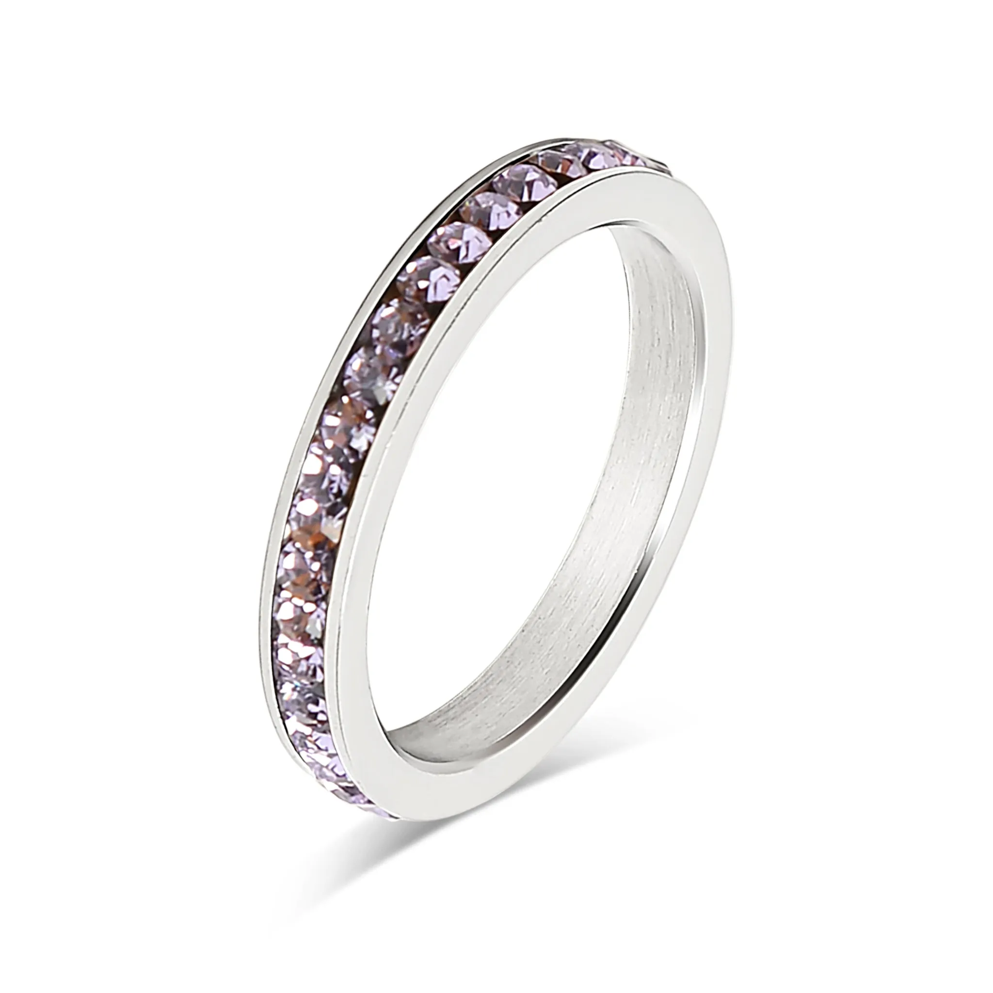 January-June CZ Eternity Stainless Steel Ring / ETR1000
