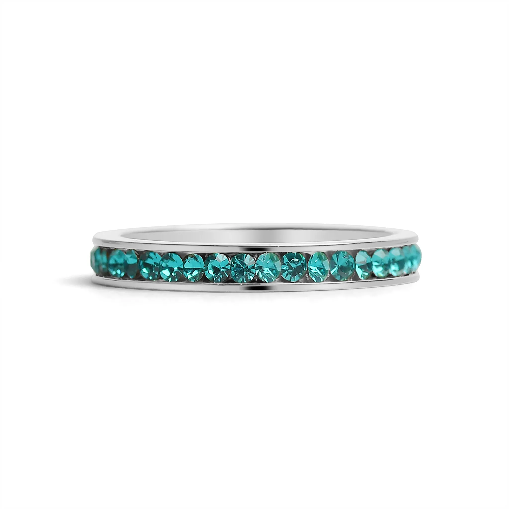 January-June CZ Eternity Stainless Steel Ring / ETR1000