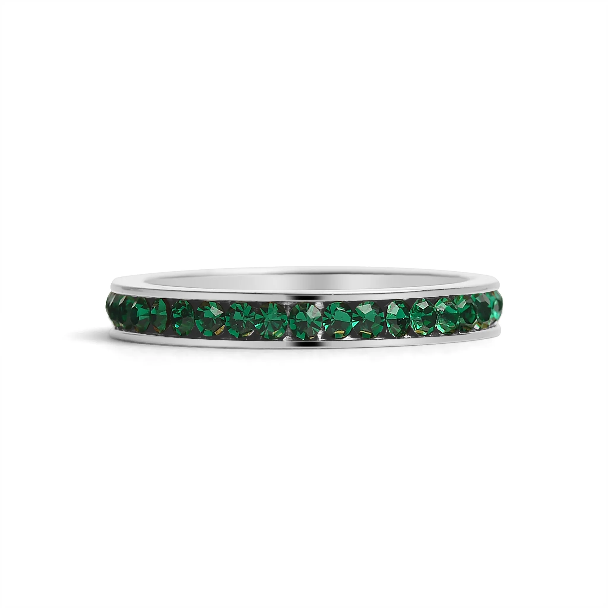 January-June CZ Eternity Stainless Steel Ring / ETR1000