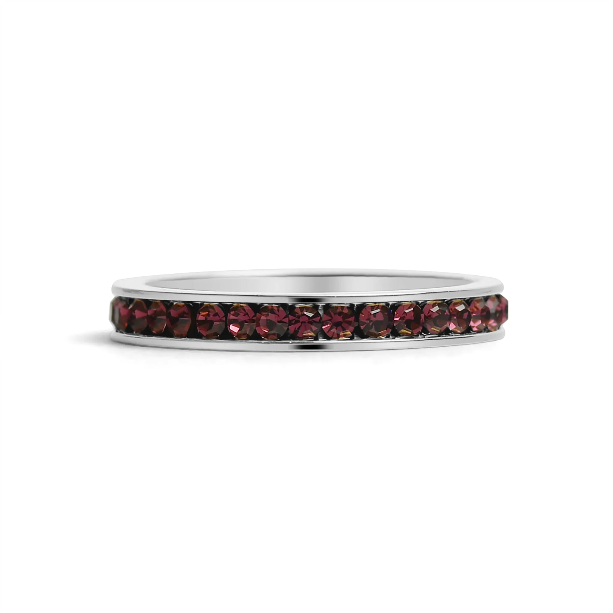 January-June CZ Eternity Stainless Steel Ring / ETR1000