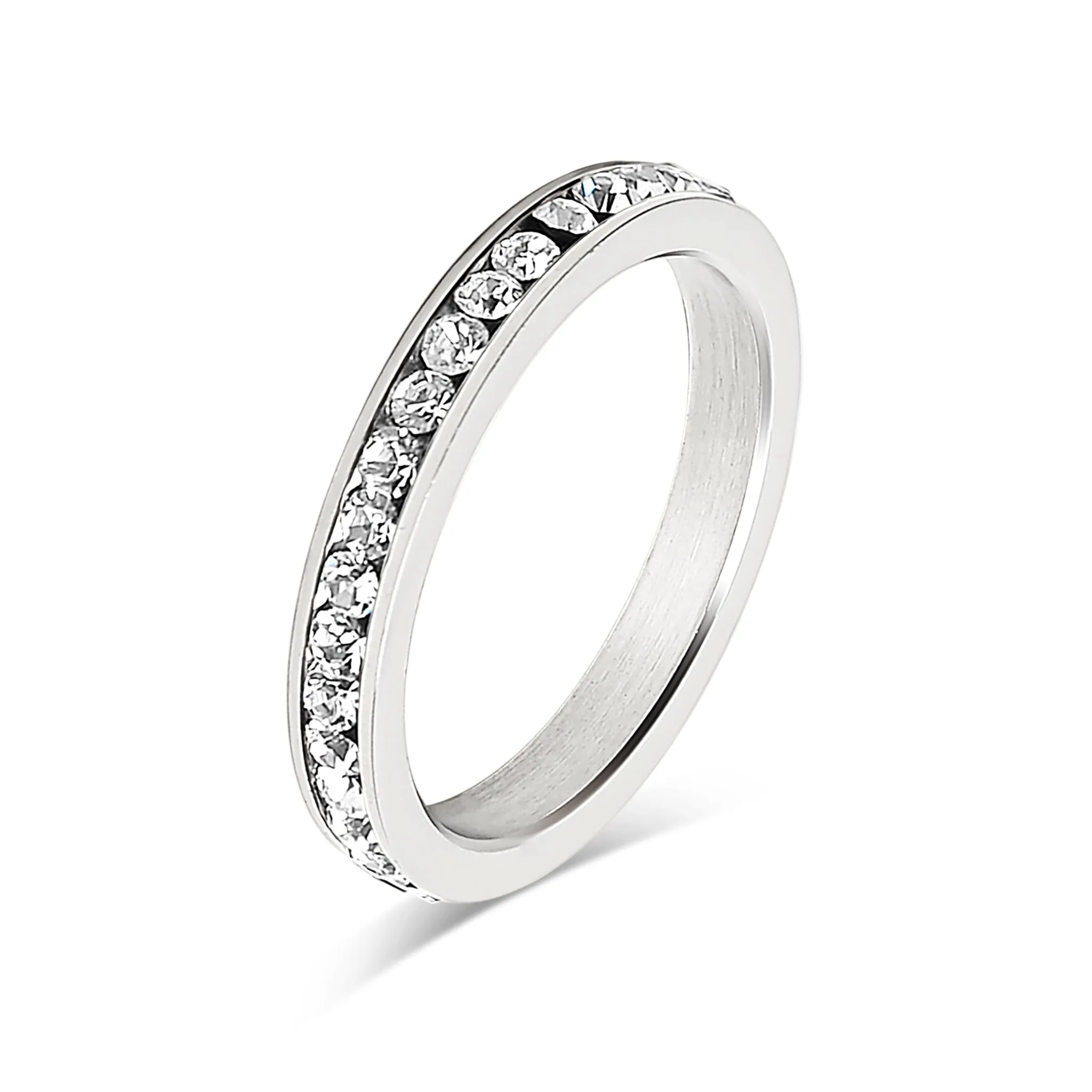 January-June CZ Eternity Stainless Steel Ring / ETR1000