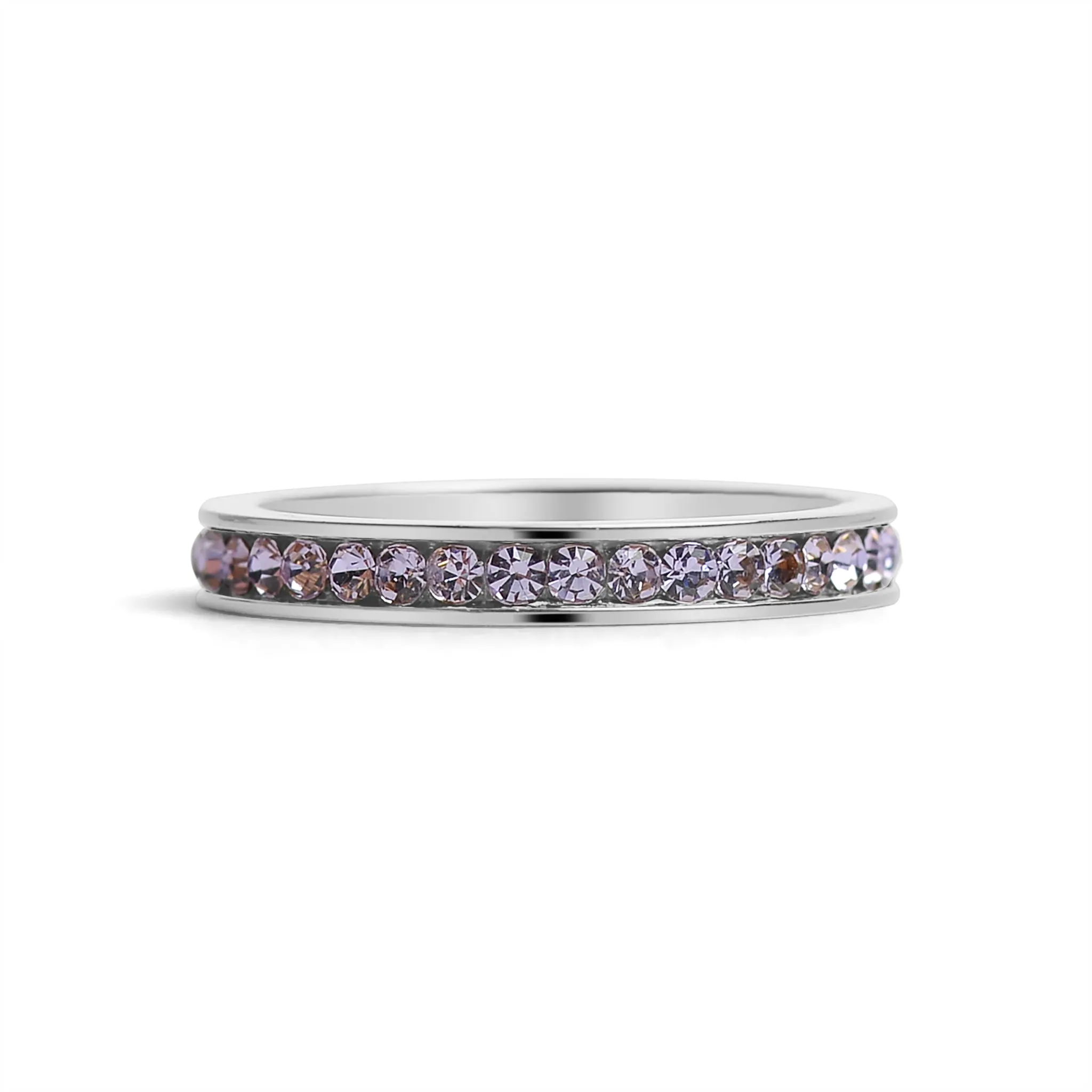 January-June CZ Eternity Stainless Steel Ring / ETR1000