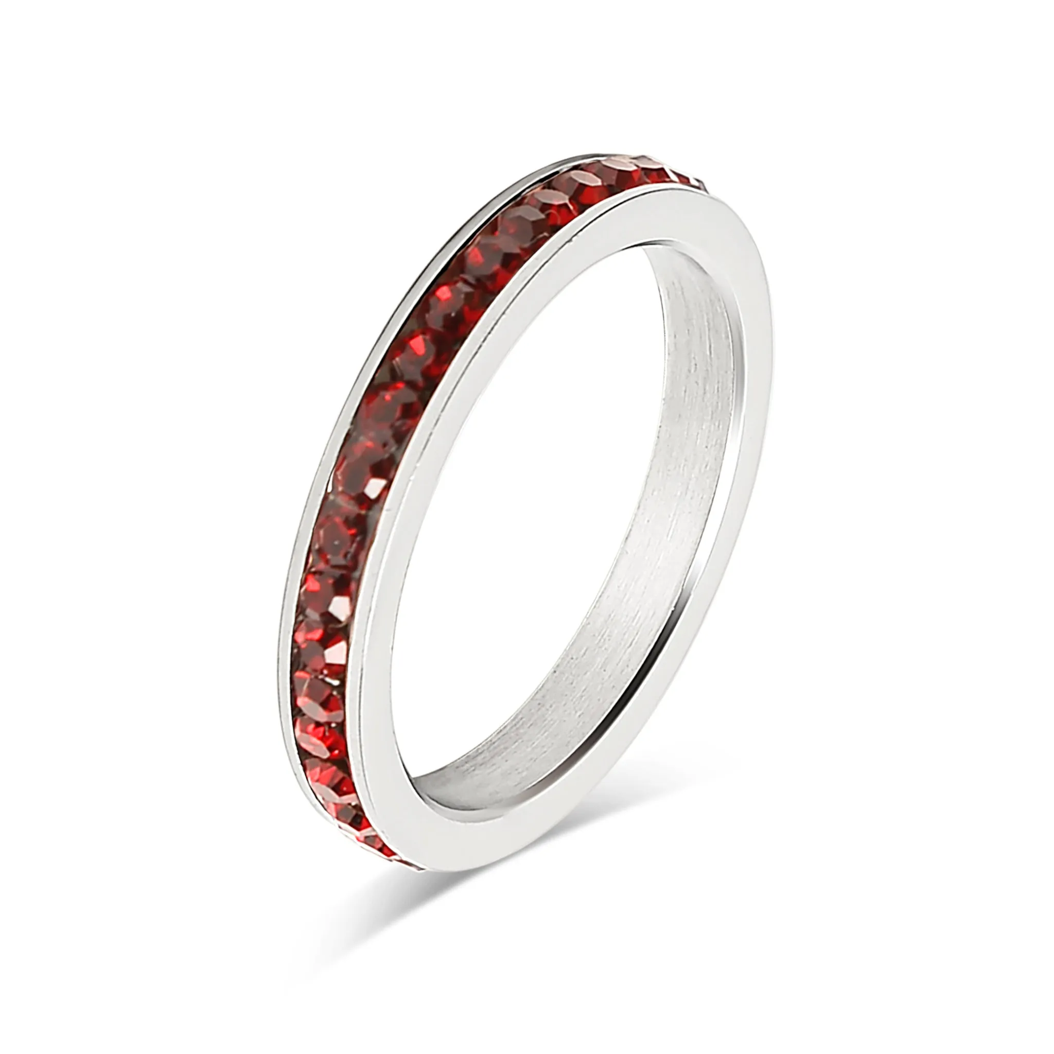 January-June CZ Eternity Stainless Steel Ring / ETR1000