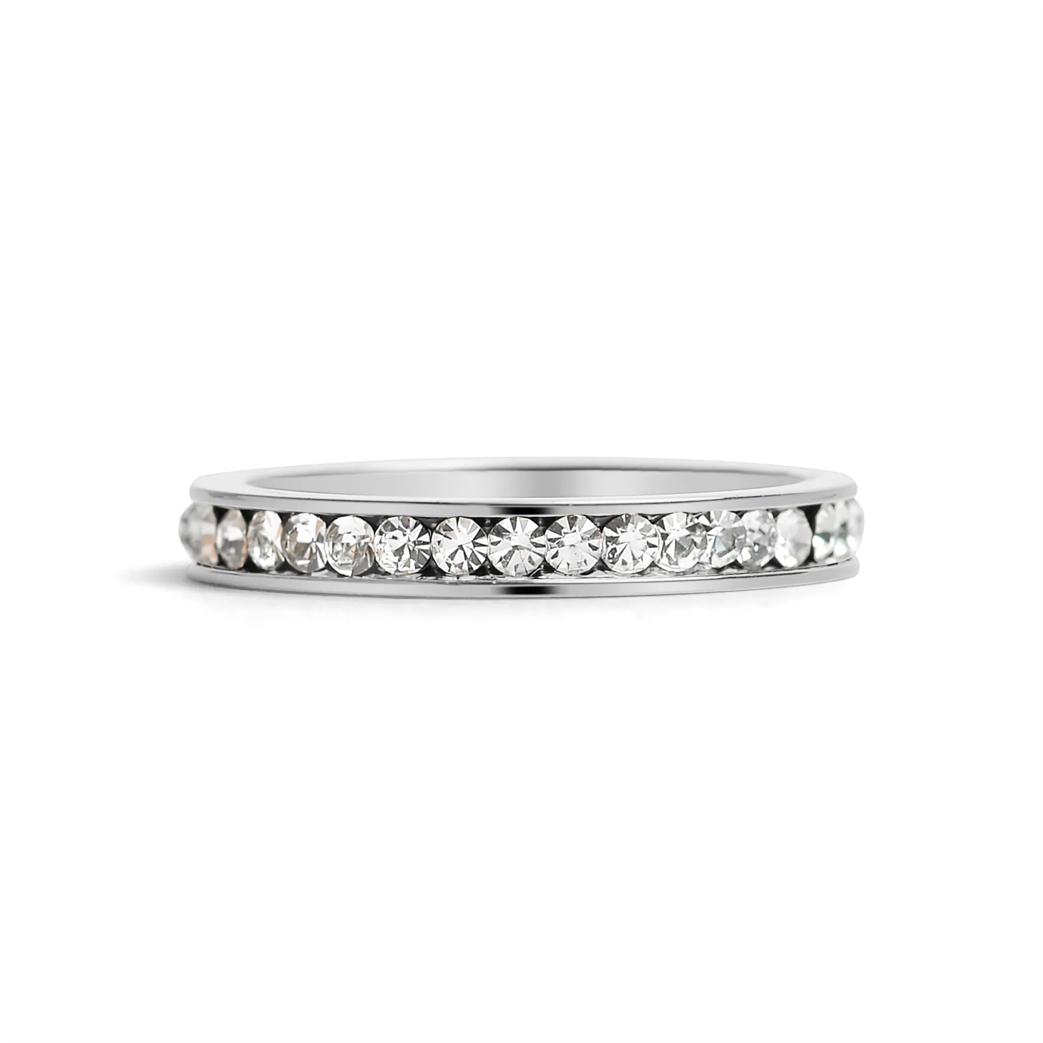 January-June CZ Eternity Stainless Steel Ring / ETR1000