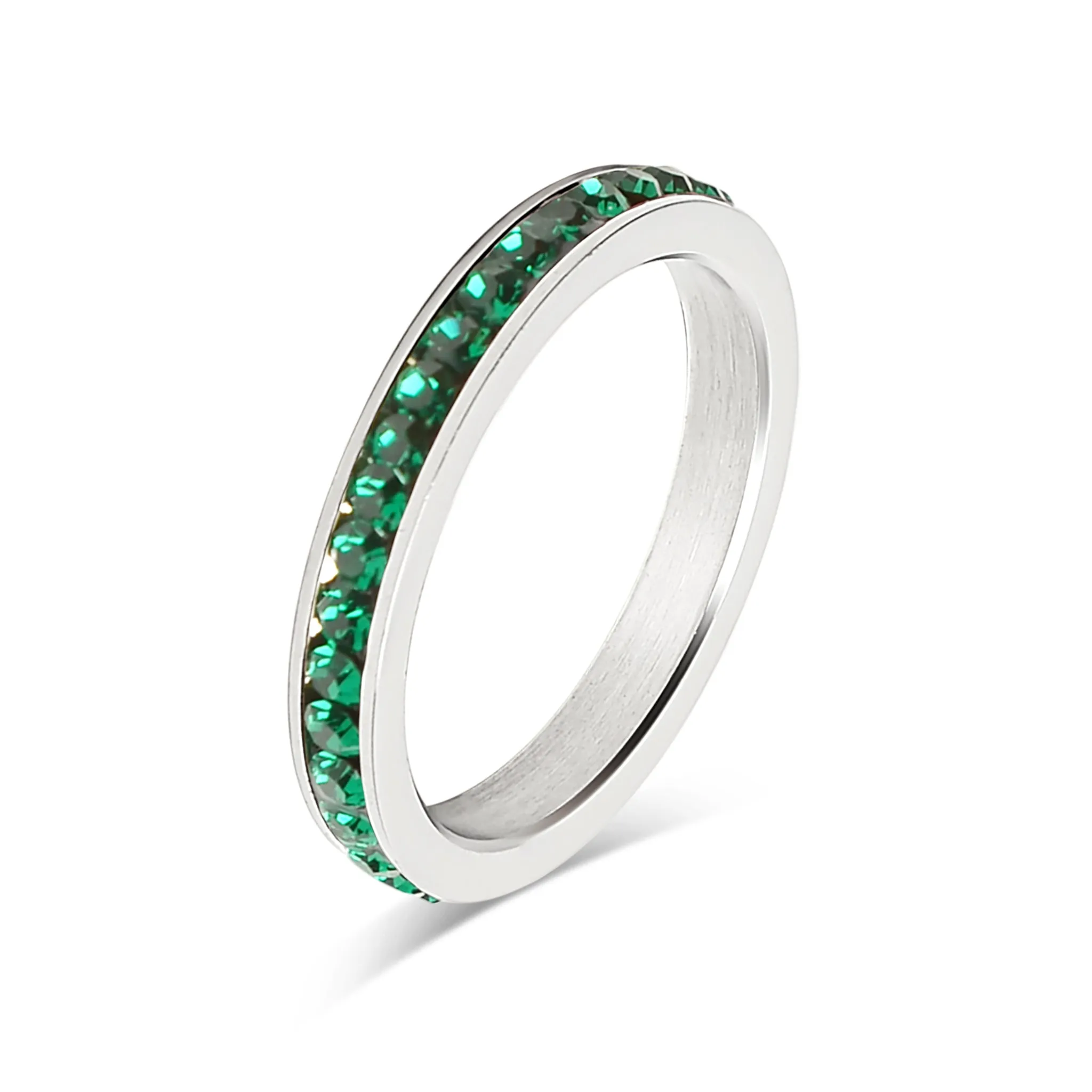 January-June CZ Eternity Stainless Steel Ring / ETR1000