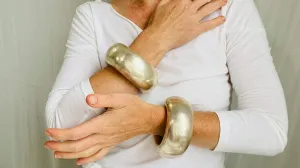 Karen Hill Tribe Sterling Silver PAIR Cuffs. Chunky. Gorgeous