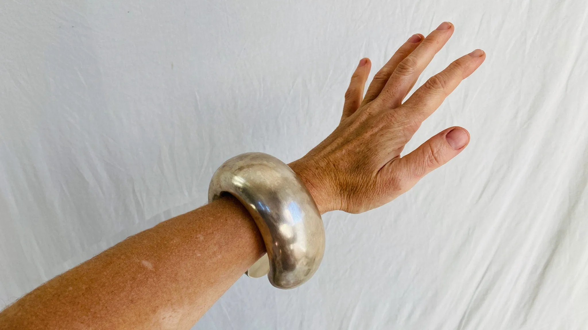 Karen Hill Tribe Sterling Silver PAIR Cuffs. Chunky. Gorgeous