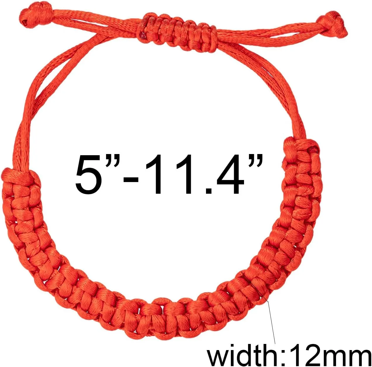 kelistom Handmade Buddhist String Bracelets for Women Men Tibetan Adjustable Woven Rope Bracelet for Protection and Luck, Red and Black, 2or 6 pcs/set