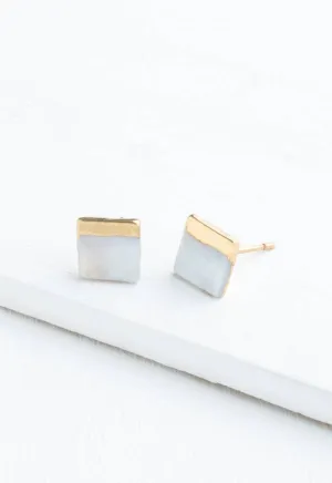 Kelly Mother of Pearl Stud Earrings