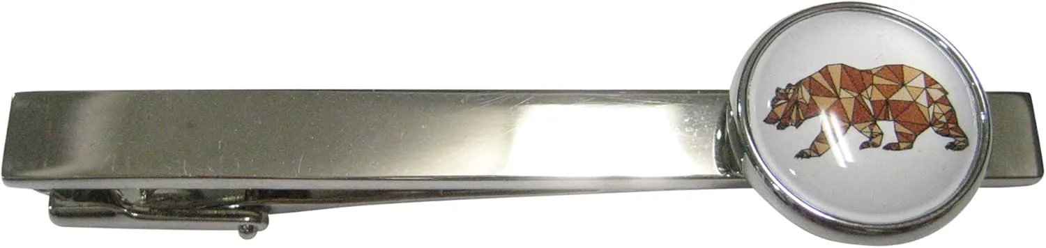 Kiola Designs Colorful Geometric Bear Tie Clip