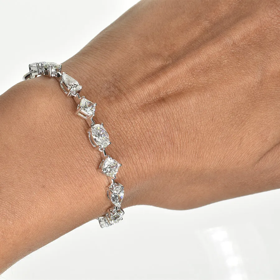 Lab Grown Diamond Bracelet with Multi Shaped Diamonds