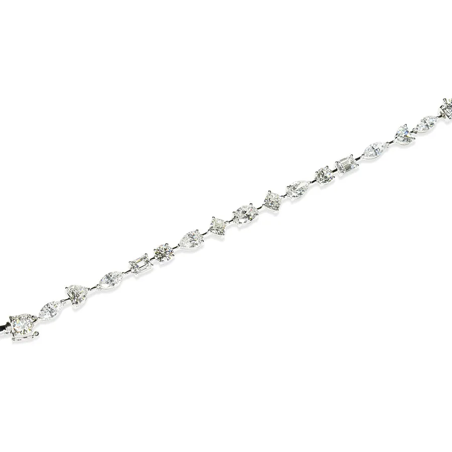 Lab Grown Diamond Bracelet with Multi Shaped Diamonds