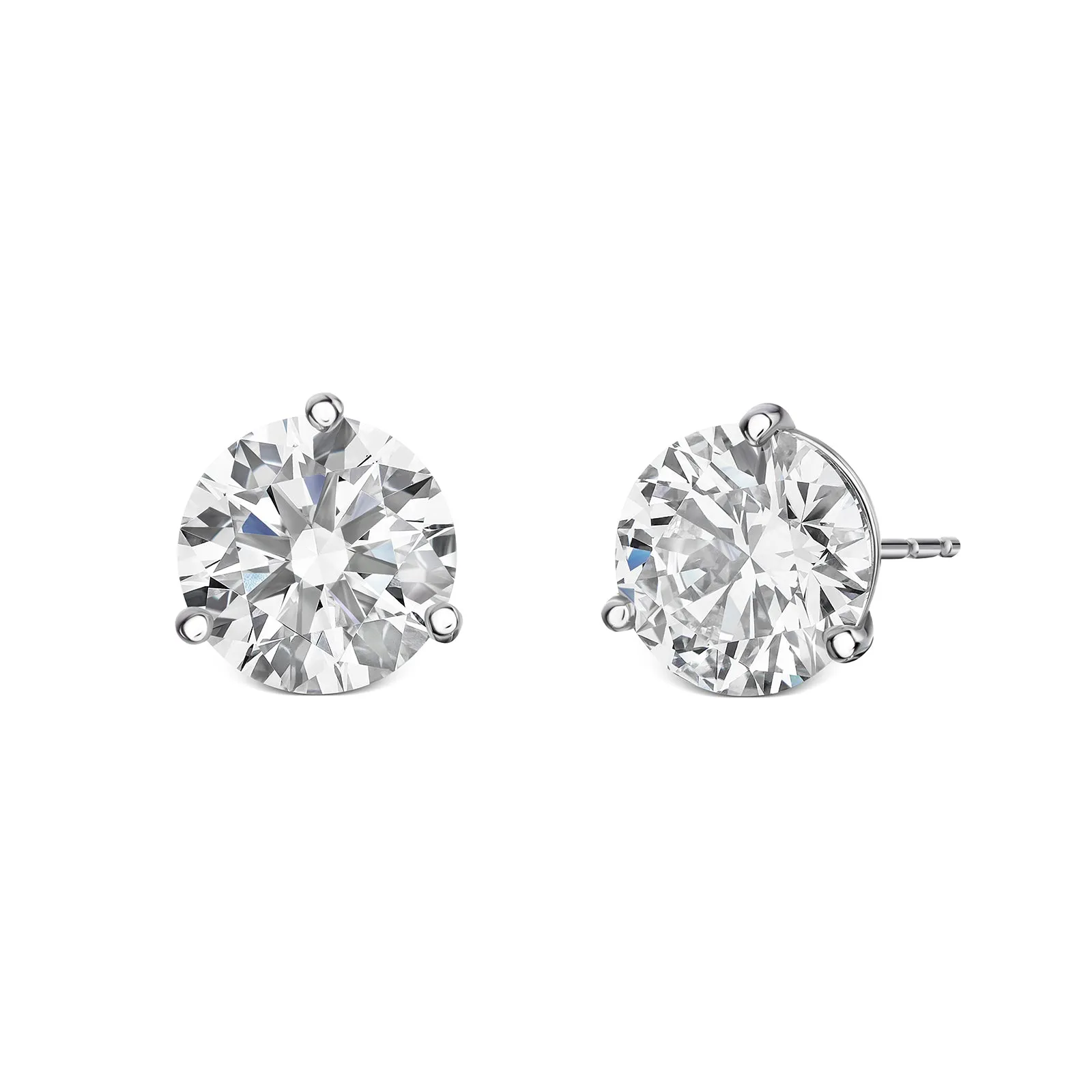 Lab Grown Diamond Martini Stud Earrings (2.73ctw)