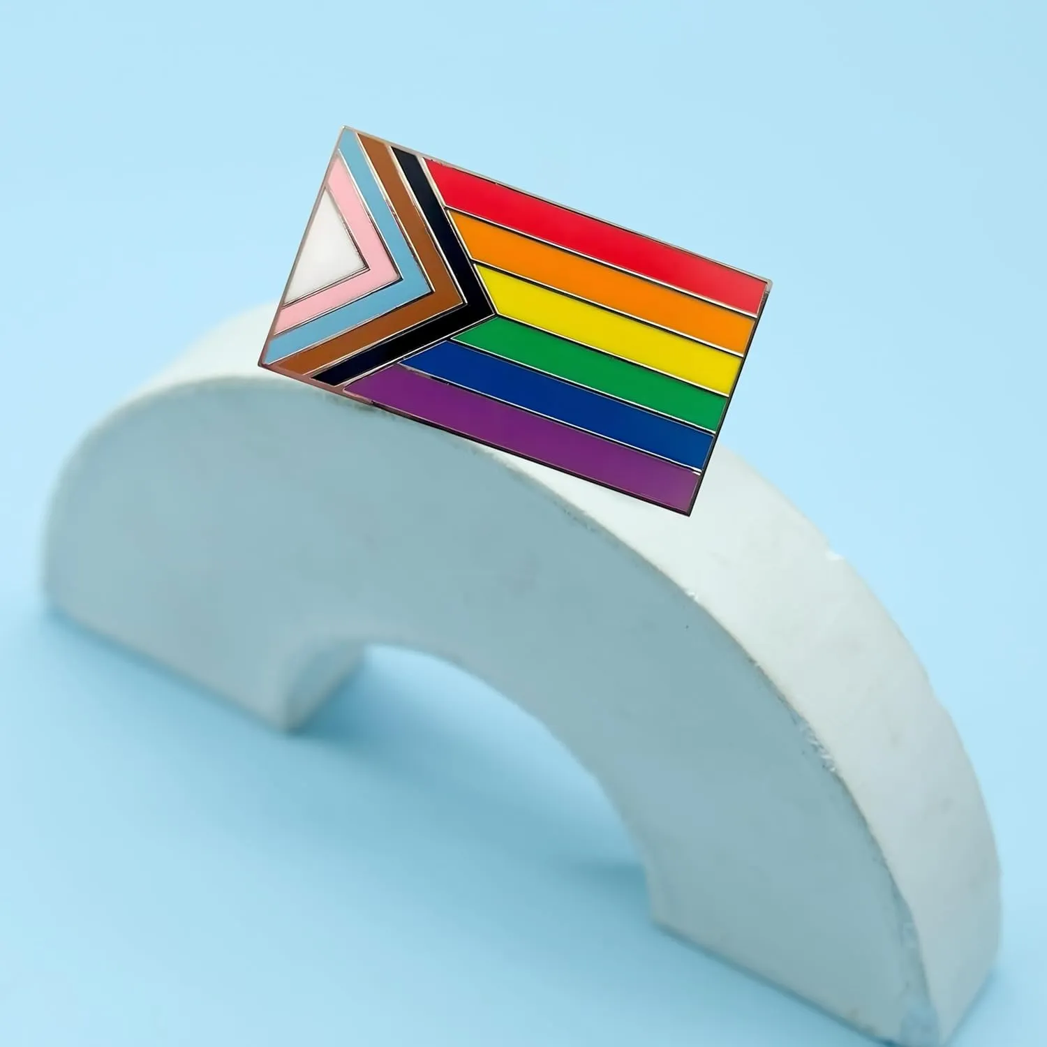 LGBTQ Pins, Heart Rainbow Lapel Pin Brooch Badge for Pride Month Gay, Lesbian, Bi, Trans, Non Flag, LGBTQ  Accessories for Clothes, Bags and Hats